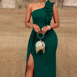 Elegant Emerald Green Bodycon Dress