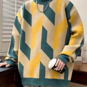 Men's Geometric Pattern Sweater