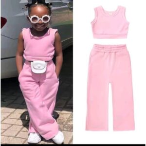 baby girls top and pant set 2pcs kids joggers set