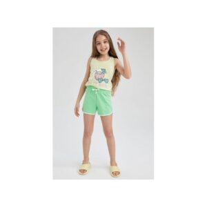 Defacto Girl Casual Knitted Short - Green (L6125A6-GN228)