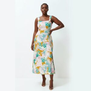 Trendyol Woven A-Line Midi Dress - Multicolour